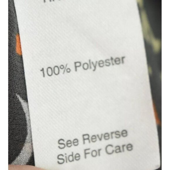 CAbi Womens Chiffon Semi Sheer Button Up Front Shirt Festival Geometric Sz Small - Picture 8 of 8